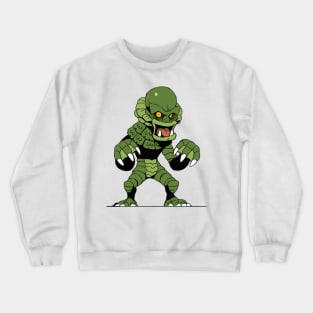 the green clawed beast in the ohio river quitman Crewneck Sweatshirt